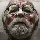 Oil on Aluminum Scratch art by Han Young-Wook