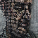 Unique 3D portraits using the screw art, by Andrew Myers