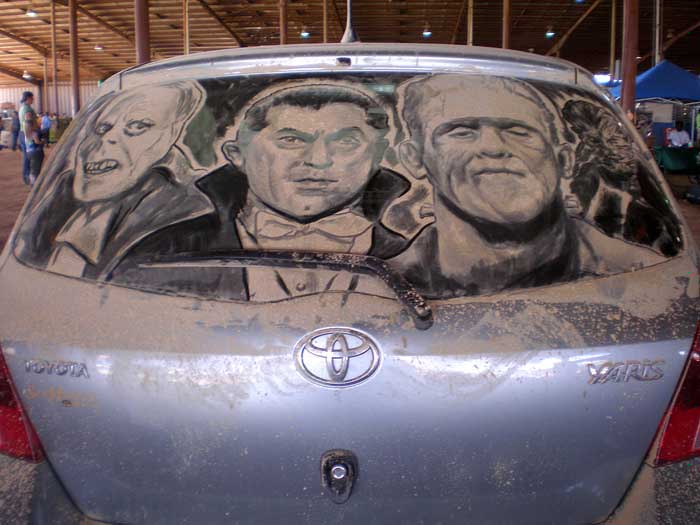 Dirty car artwork frankenstein