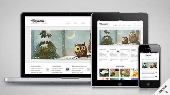 magnolia responsive html template