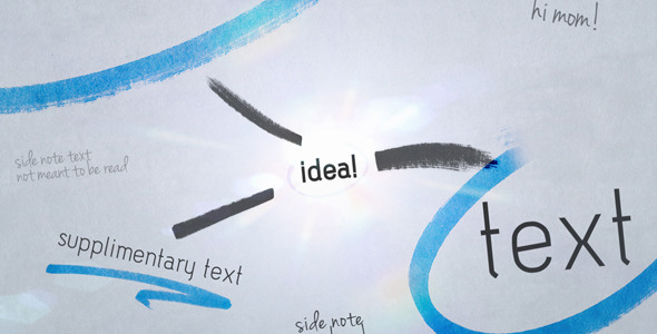 drawn brainstorm with after effects