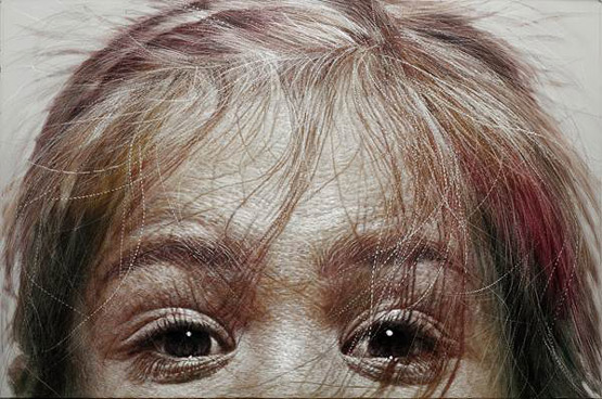 Oil on Aluminum Scratch - Han Young-Wook