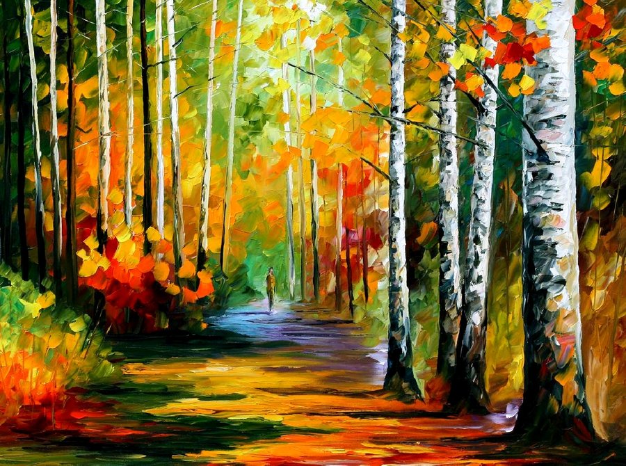 forest_road___afremov_by_leonidafremov