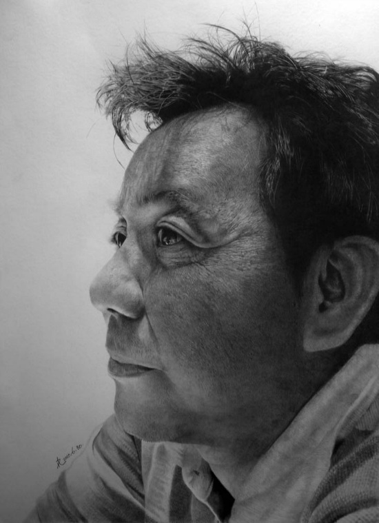 paul lung artist portrait pencil
