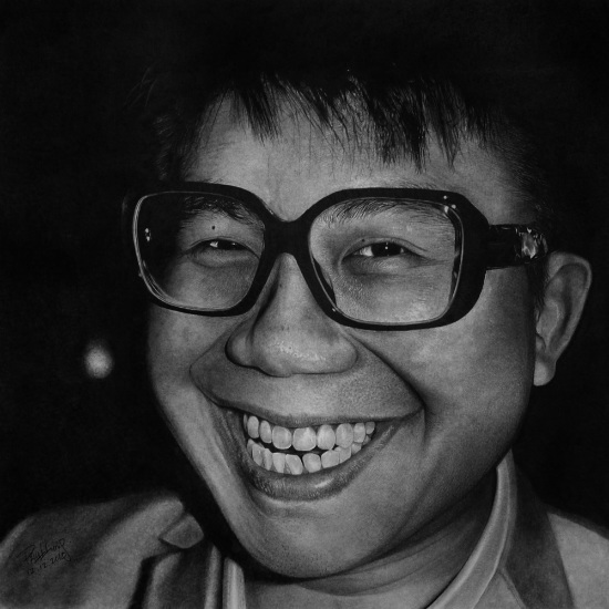 paul lung pencil portrait