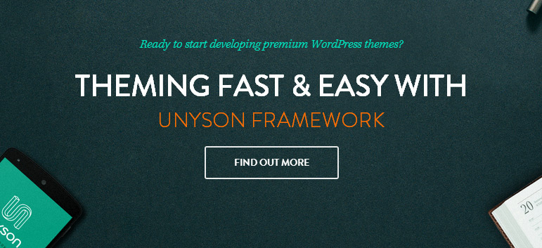 Unyson WordPress Framework