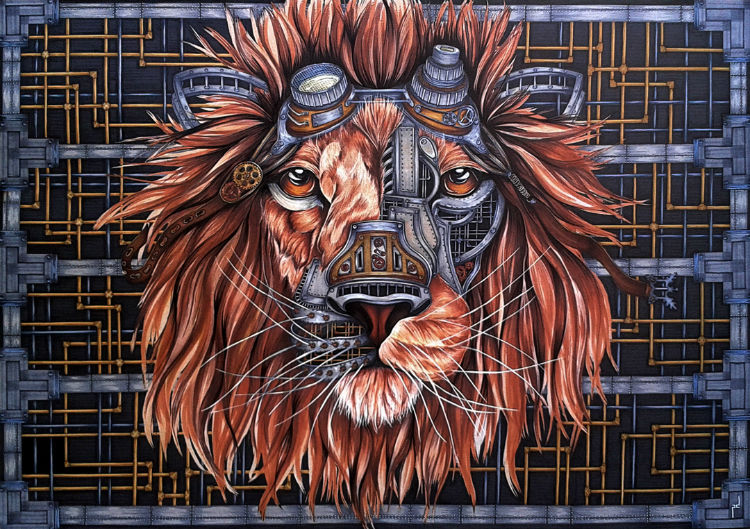 paula duta steampunk lion