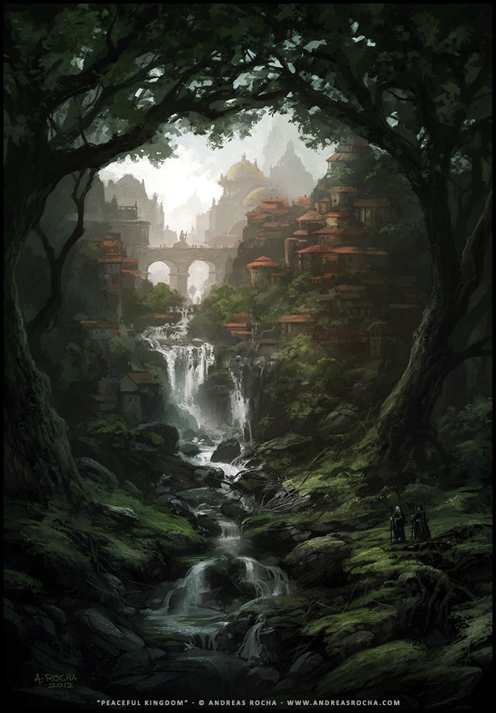 digital painting Peaceful Kingdom