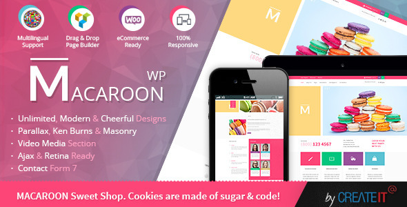 Macaroon Sweet Shop - Colorful WooCommerce Theme