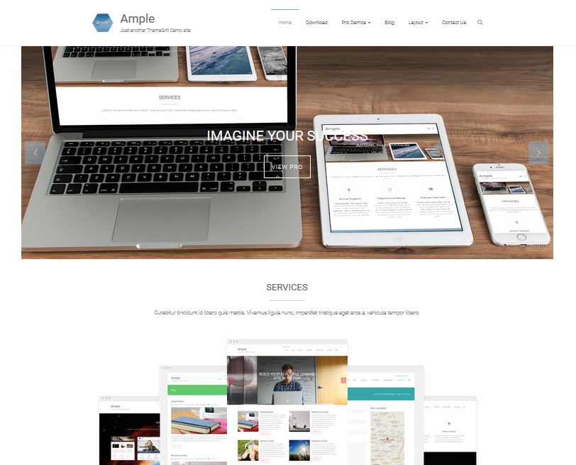 ample free wordpress theme