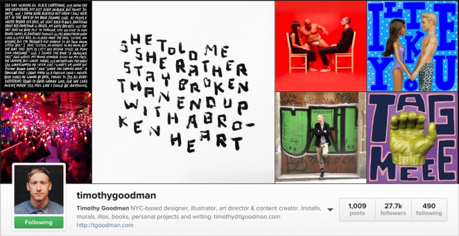 timothy goodman's instagram