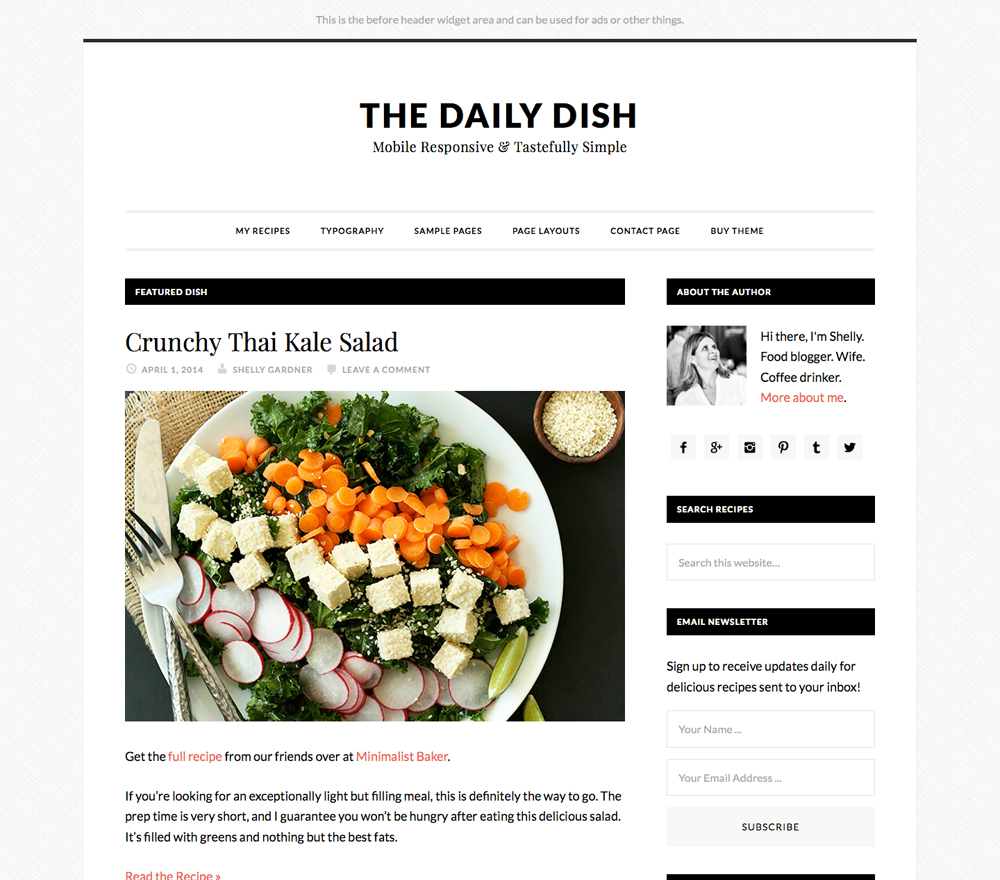 daily dish wordpress theme